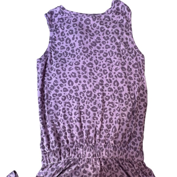 Gap Girls Purple and pink leopard print jumpsuit - Picture 7 of 12
